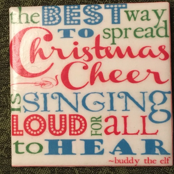 Six”ELF”Themed handmade ceramic coasters. Each saying makes me giggle with joy! - Picture 7 of 11